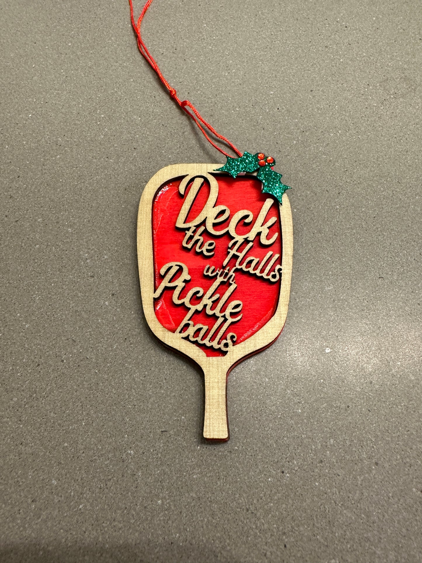 Pickleball Ornament ~ With Bag and Tag! Pickleball Christmas ~ Pickleball Gift - Pickleball Fun ~ Pickleball Holiday ~ Ships Free