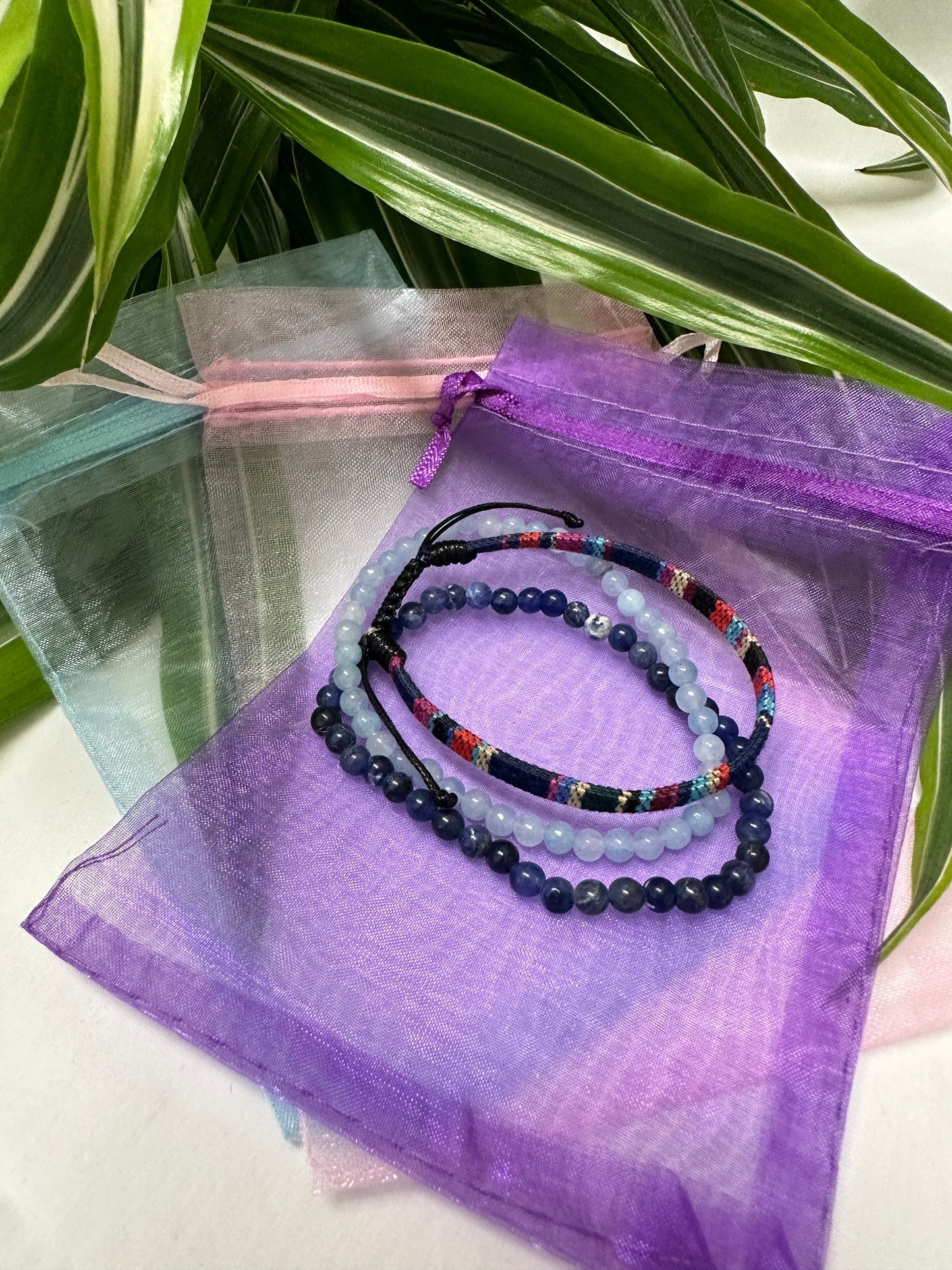 3 Bracelet Set with Gift Bag ~ Stackable ~ Cute, BoHo, Hippy ~ Free Shipping
